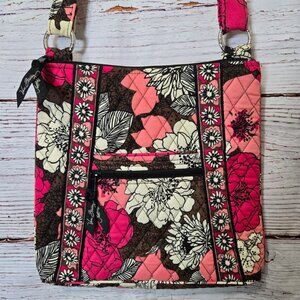 #222 Vera Bradley Hipster Crossbody – Retired Mocha Rouge – EUC